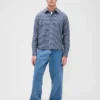 Chemise Oxford ample et courte à ourlet droit