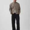 Chemise Oxford ample et courte à ourlet droit