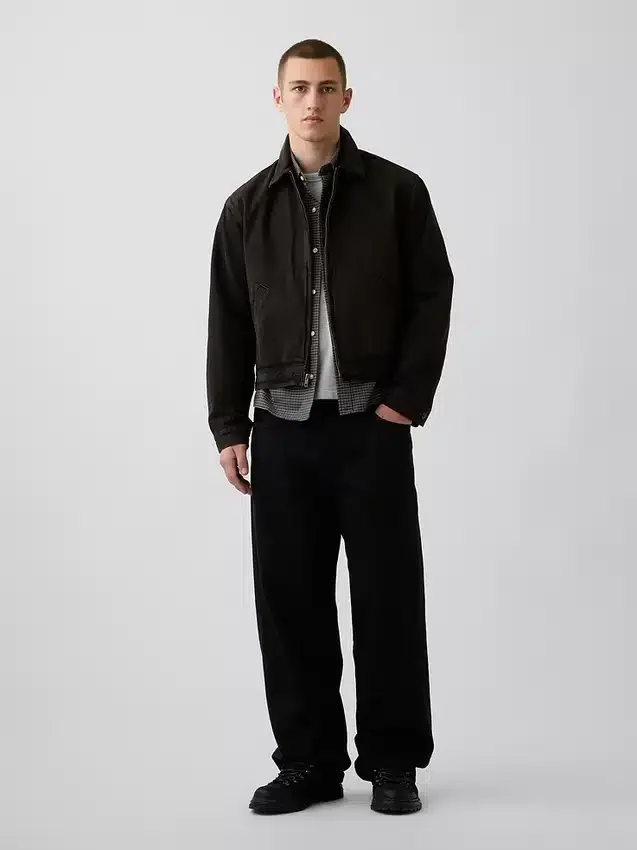 Chemise Oxford ample et courte à ourlet droit