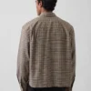 Chemise Oxford ample et courte à ourlet droit