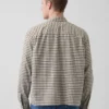 Chemise Oxford ample et courte à ourlet droit