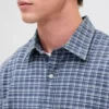 Chemise Oxford ample et courte à ourlet droit