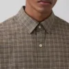 Chemise Oxford ample et courte à ourlet droit