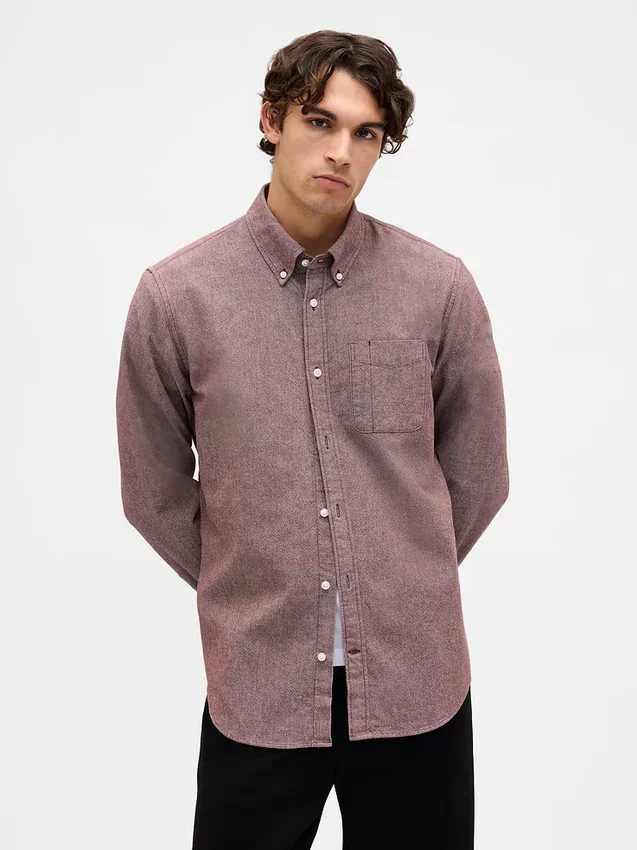 Chemise Oxford boutonnée