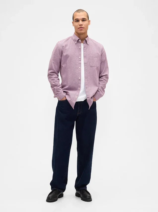 Chemise Oxford boutonnée