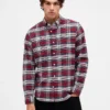 Chemise Oxford à carreaux boutonnée