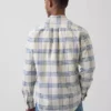 Chemise Oxford à carreaux boutonnée