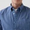 Chemise Oxford à carreaux boutonnée