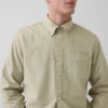 Chemise Oxford à carreaux boutonnée