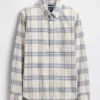 Chemise Oxford à carreaux boutonnée