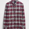 Chemise Oxford à carreaux boutonnée