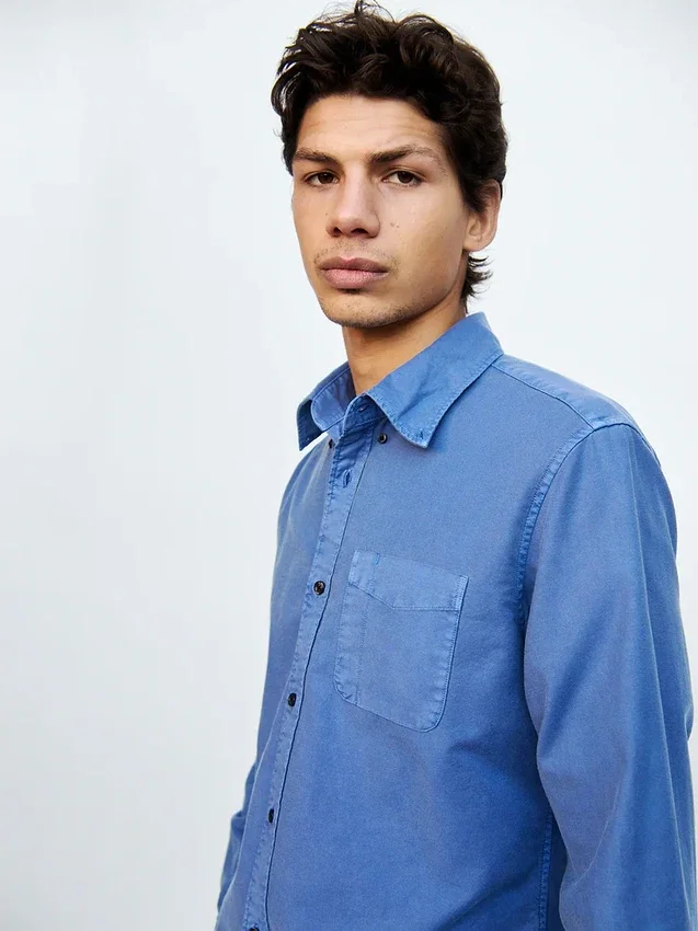 Chemise Oxford à carreaux boutonnée