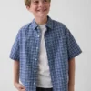 Chemise Oxford à carreaux décontractée pour enfant