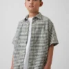 Chemise Oxford à carreaux décontractée pour enfant