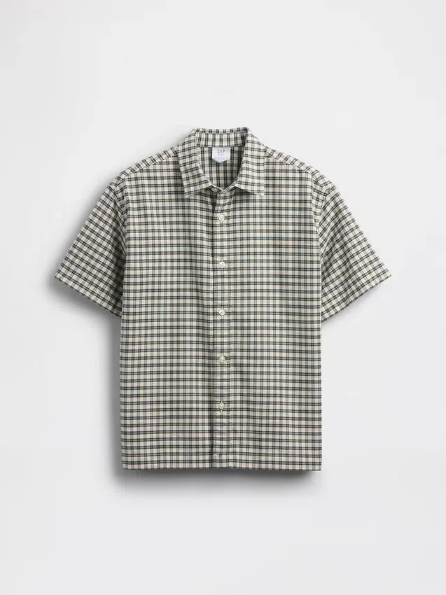 Chemise Oxford à carreaux décontractée pour enfant