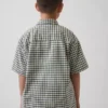 Chemise Oxford à carreaux décontractée pour enfant