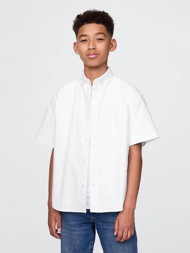 Chemise Oxford décontractée pour enfants