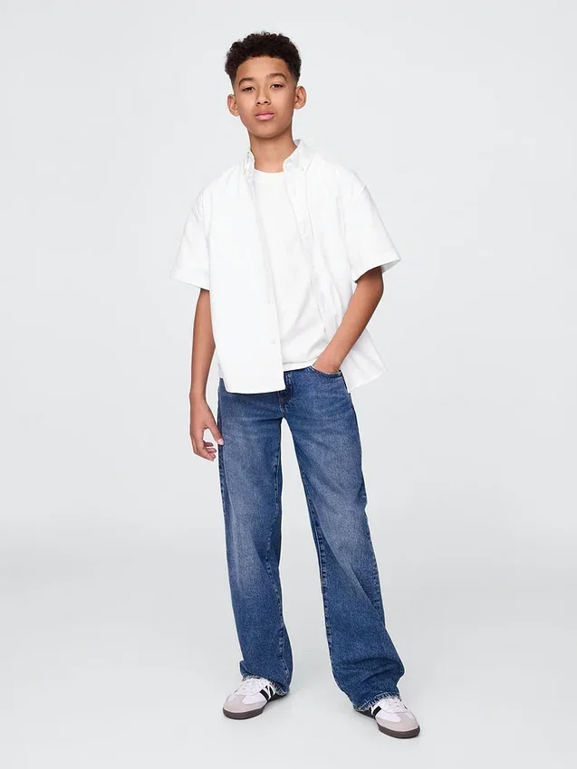 Chemise Oxford décontractée pour enfants