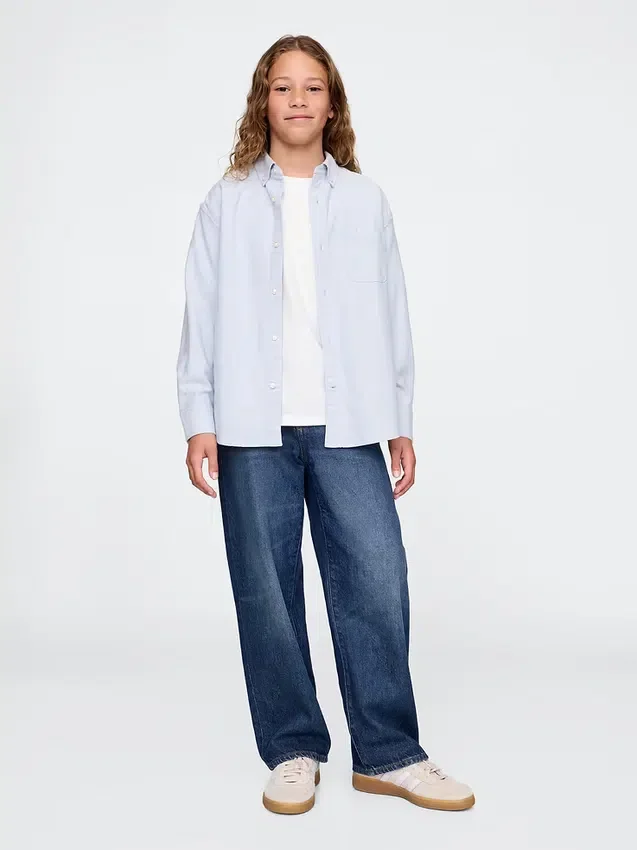 Chemise Oxford décontractée pour enfants