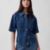 Chemise à poches en denim ultra-doux