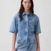 Chemise à poches en denim ultra-doux