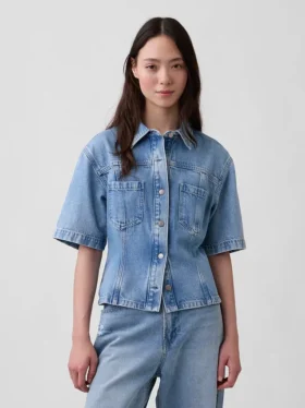 Chemise à poches en denim ultra-doux