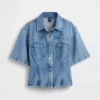 Chemise à poches en denim ultra-doux
