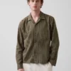 Chemise à rayures Dobby, coupe décontractée et ourlet droit