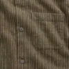 Chemise à rayures Dobby, coupe décontractée et ourlet droit