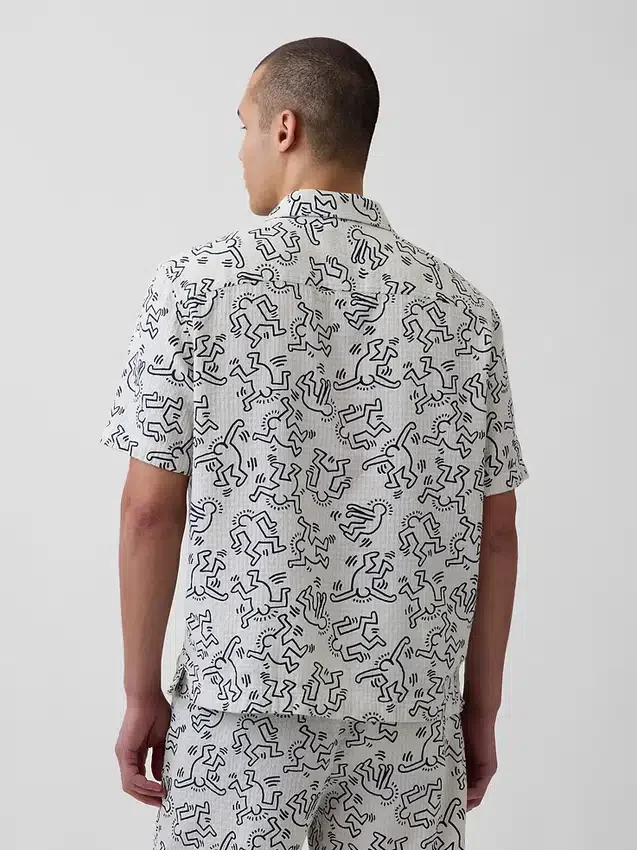 Chemise texturée Keith Haring