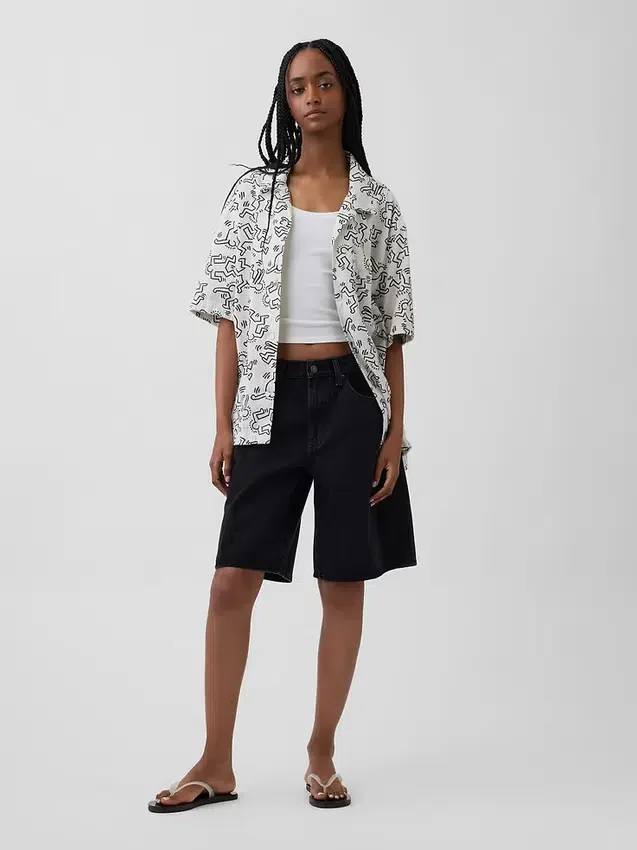 Chemise texturée Keith Haring