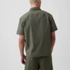 Chemise utilitaire ample à ourlet droit