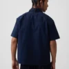 Chemise utilitaire ample à ourlet droit