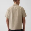 Chemise utilitaire ample à ourlet droit