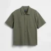 Chemise utilitaire ample à ourlet droit