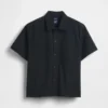 Chemise utilitaire ample à ourlet droit