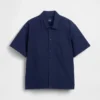 Chemise utilitaire ample à ourlet droit