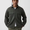 Chemise utilitaire décontractée en denim ultra-doux