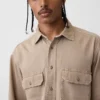 Chemise utilitaire décontractée en denim ultra-doux