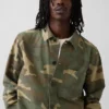 Chemise utilitaire en toile de denim camouflage