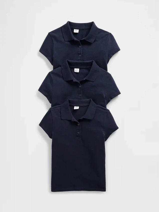 Chemises d'uniforme pour enfants (lot de 3)