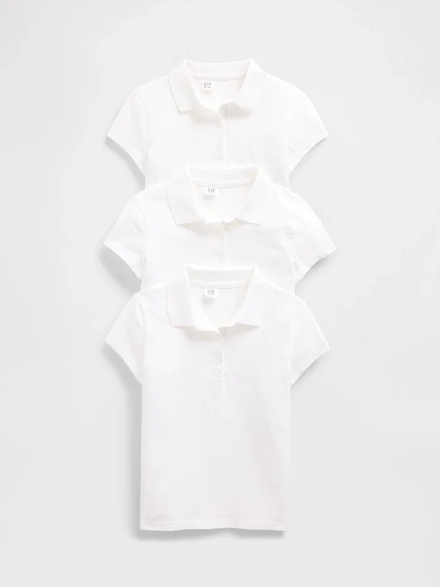 Chemises d'uniforme pour enfants (lot de 3)