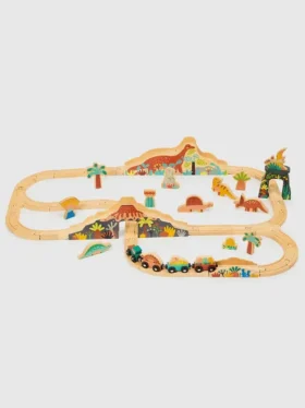 Circuit de train « Lost World » sur le thème des dinosaures