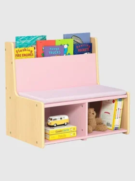 Coin lecture pour tout-petits avec banc rembourré