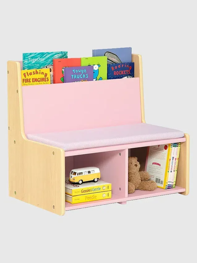 Coin lecture pour tout-petits avec banc rembourré
