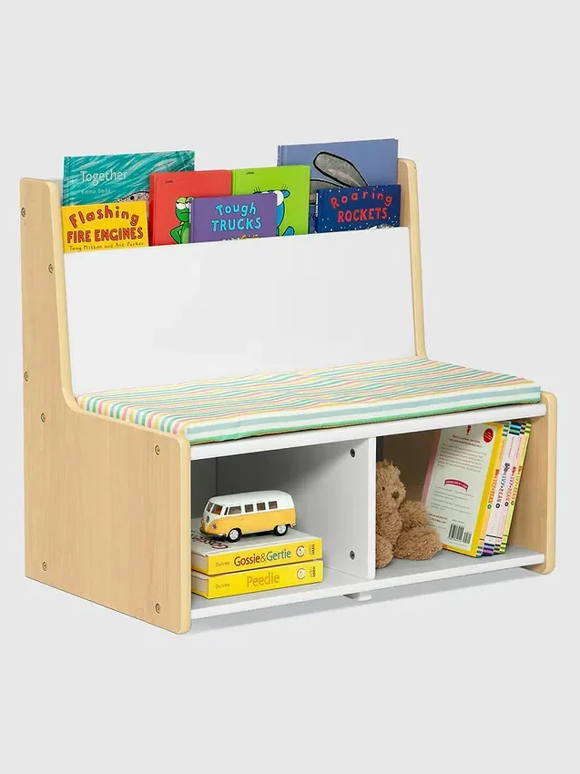 Coin lecture pour tout-petits avec banc rembourré