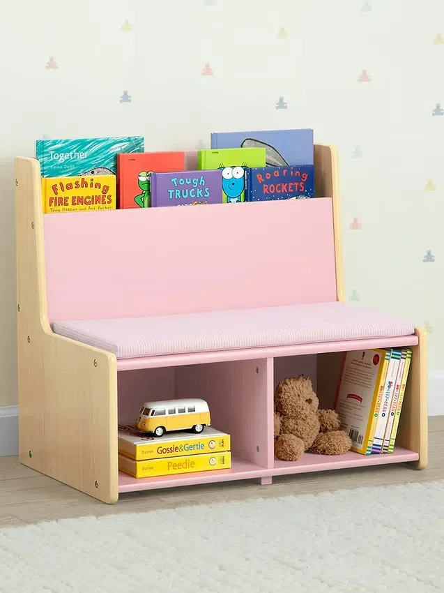 Coin lecture pour tout-petits avec banc rembourré