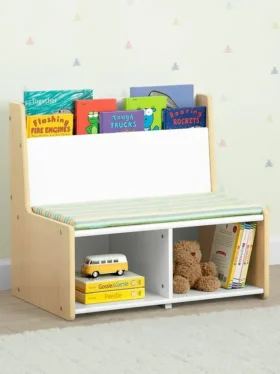Coin lecture pour tout-petits avec banc rembourré