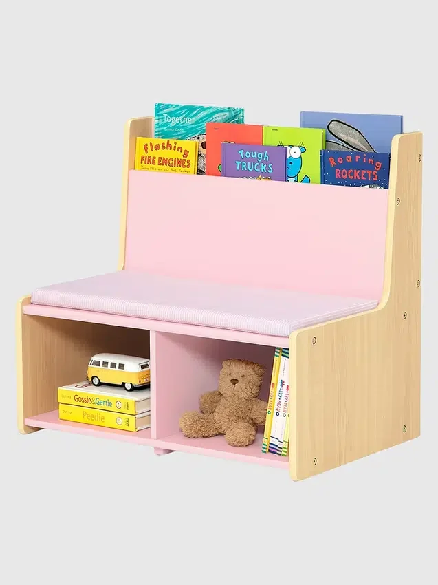 Coin lecture pour tout-petits avec banc rembourré