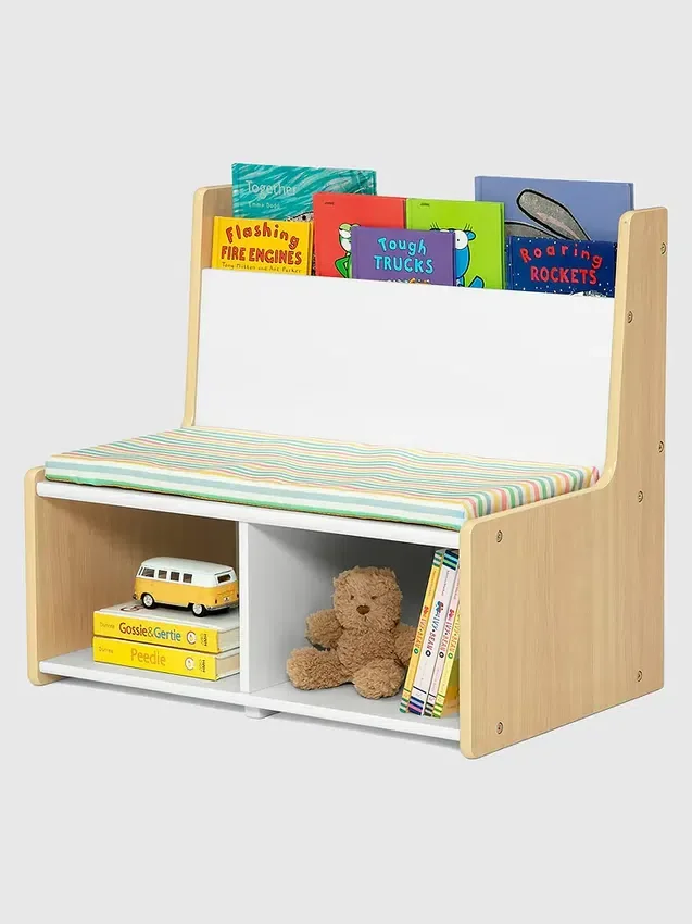 Coin lecture pour tout-petits avec banc rembourré